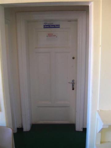 The door to the darkroom